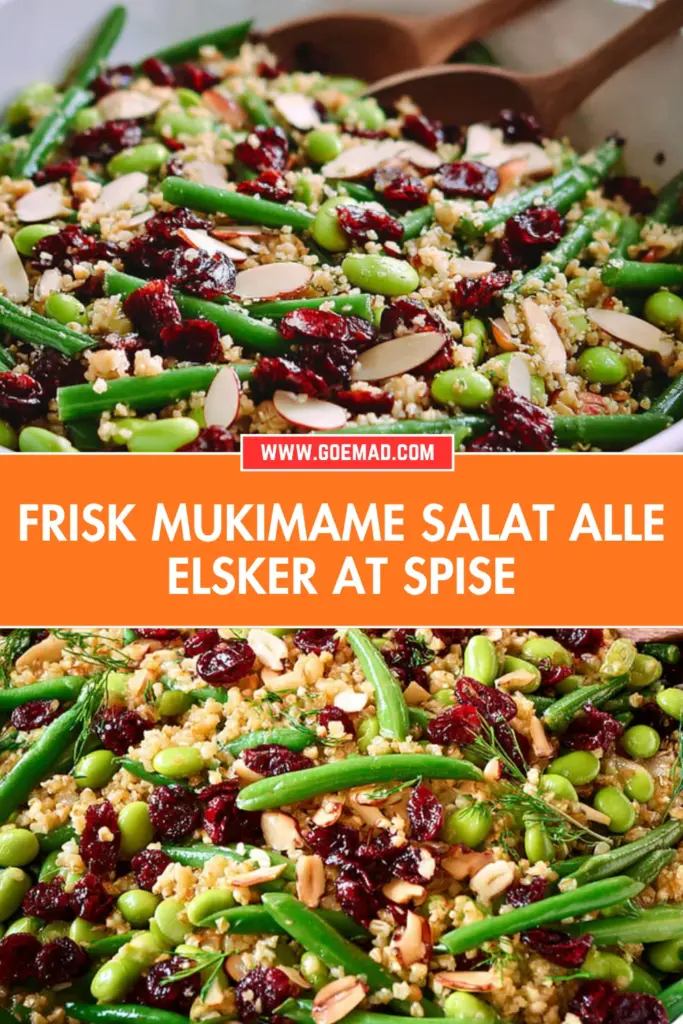 Frisk mukimame salat med bulgur og sprøde mandler