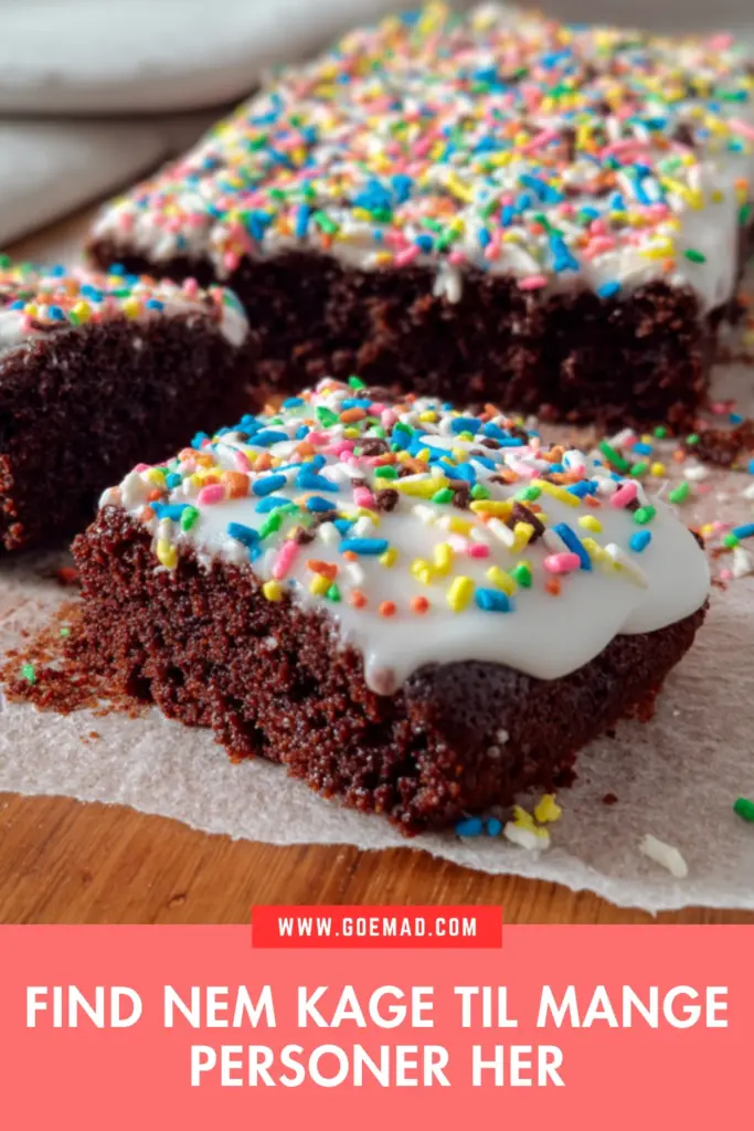Nem kage til mange personer: saftig chokoladekage til hele selskabet