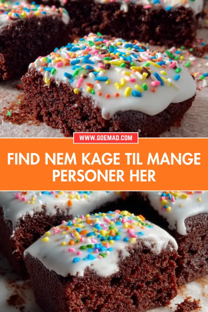 Nem kage til mange personer: saftig chokoladekage til hele selskabet