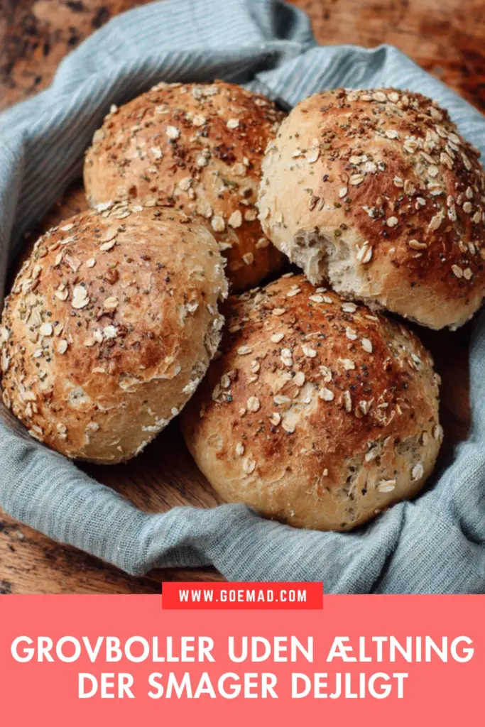 Grovboller uden æltning: sprøde og nemme boller til hele familien