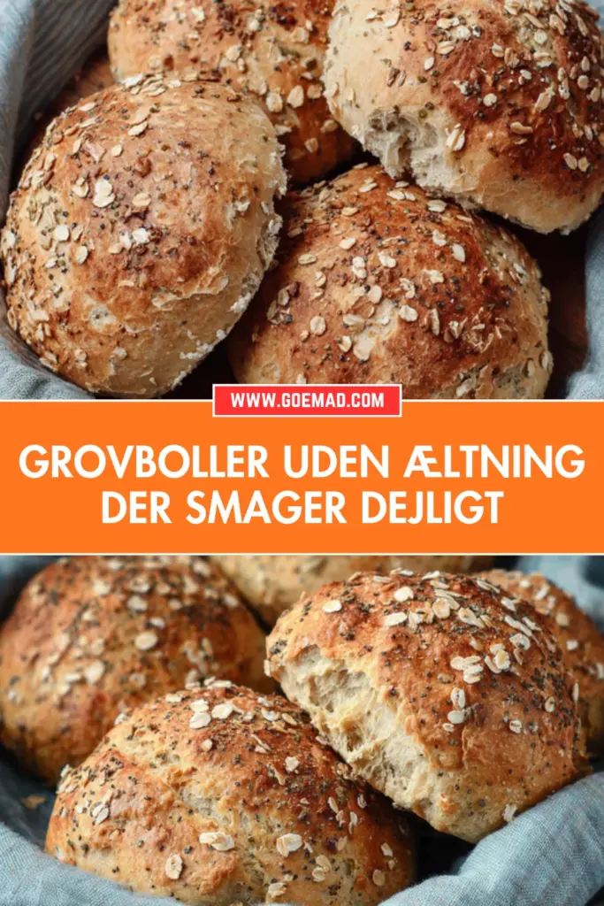 Grovboller uden æltning: sprøde og nemme boller til hele familien