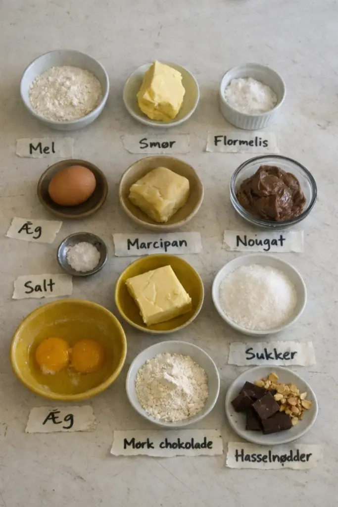 Nem nougattærte med marcipanfyld: sådan laver jeg den derhjemme