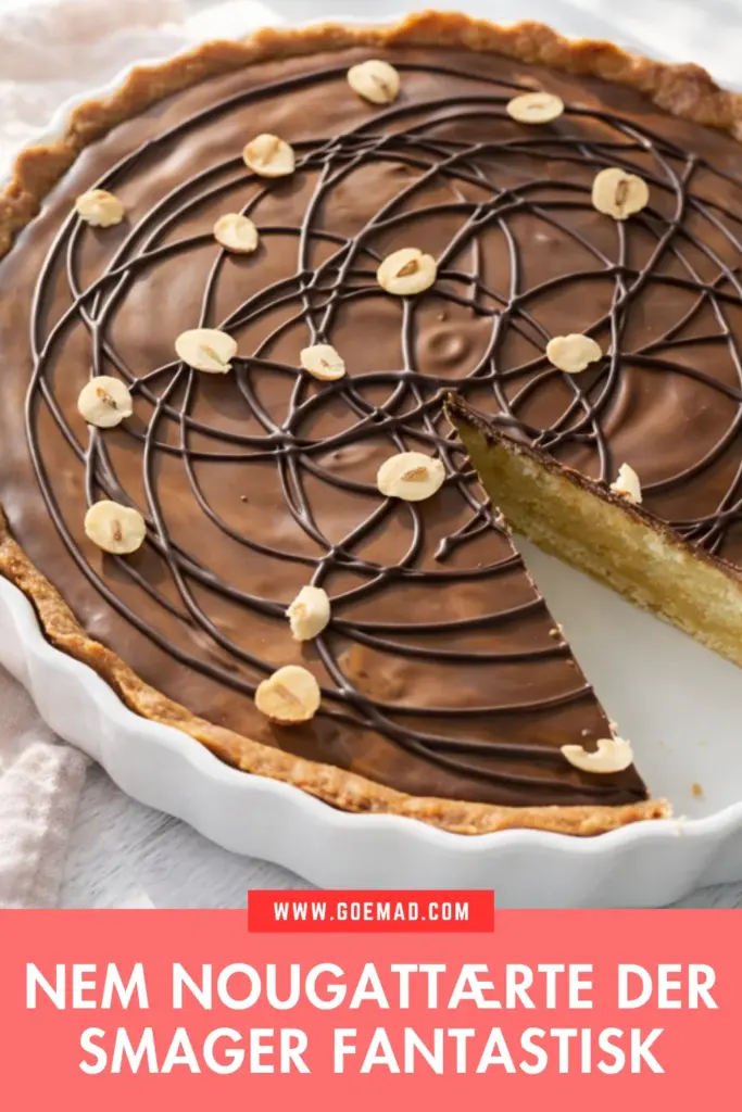 Nem nougattærte med marcipanfyld: sådan laver jeg den derhjemme