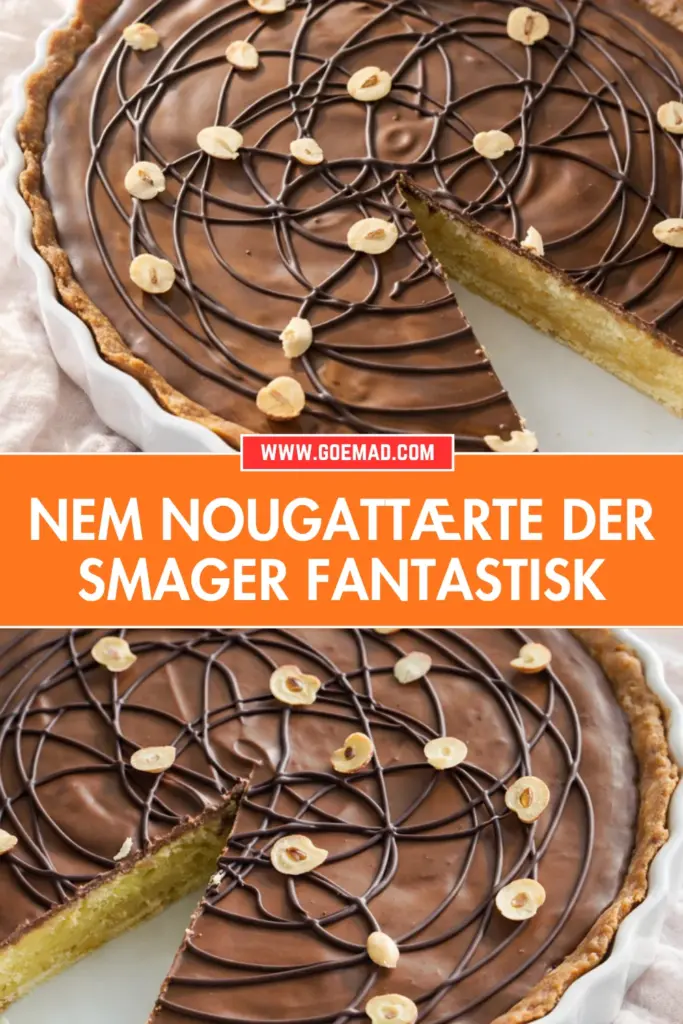 Nem nougattærte med marcipanfyld: sådan laver jeg den derhjemme