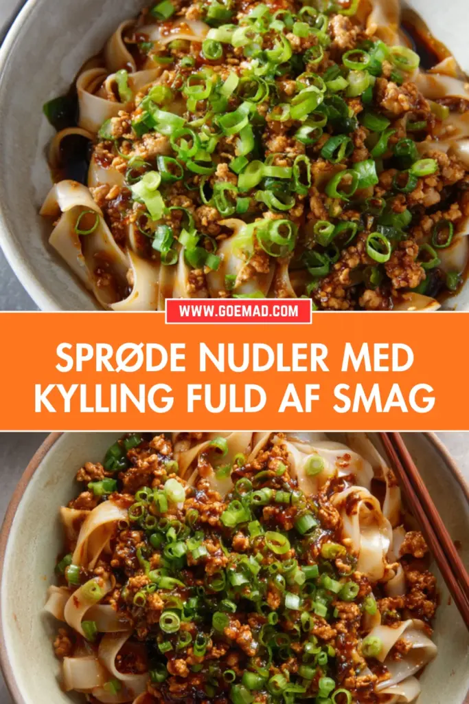 Sprøde nudler med kylling: nem opskrift fuld af smag