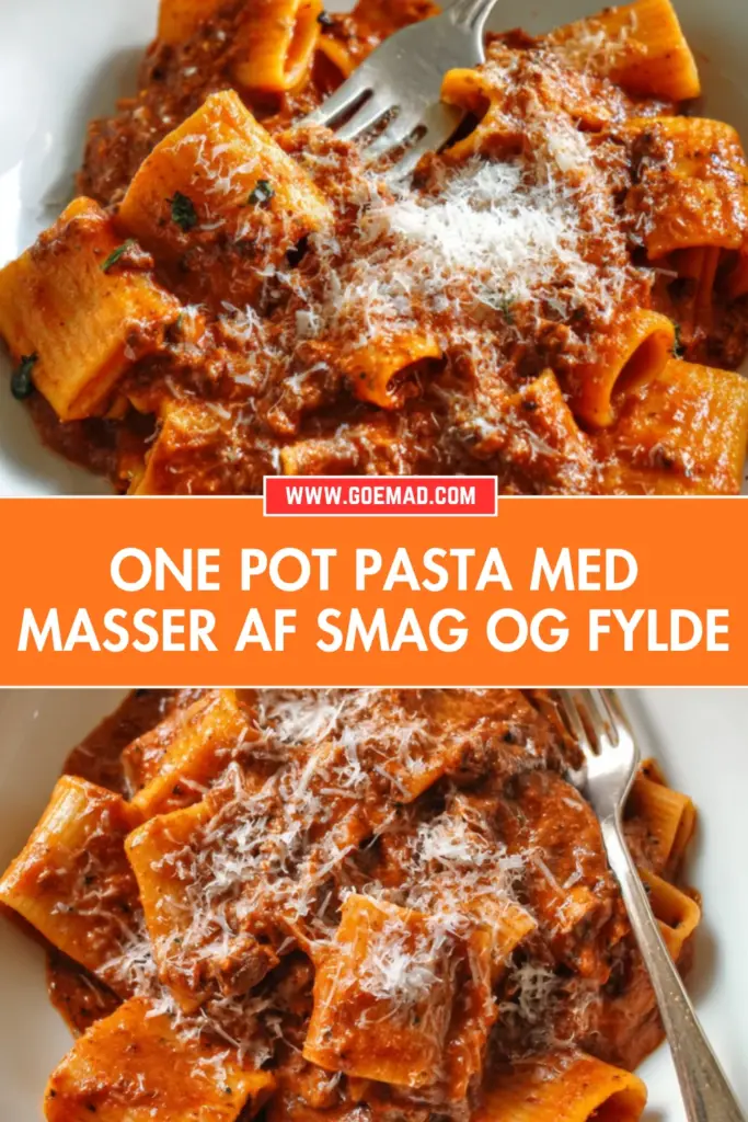 Nem one pot pasta med fyldig sauce: sådan laver jeg den