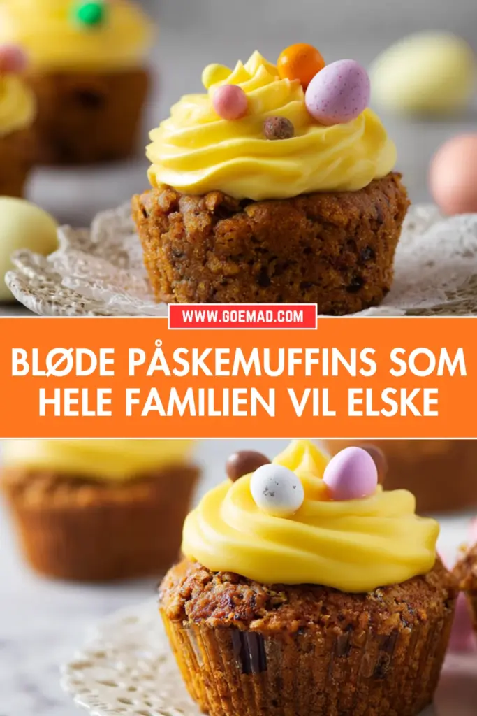 Saftige påskemuffins som hele familien elsker: trin for trin opskrift