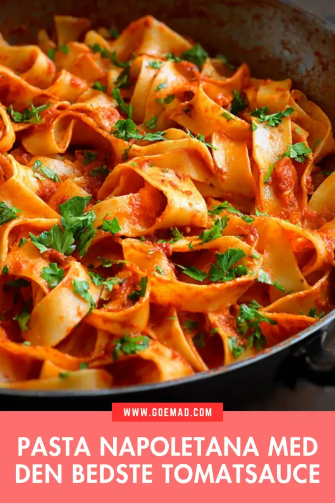 Pasta napoletana: nem italiensk pastaret med frisk tomatsauce