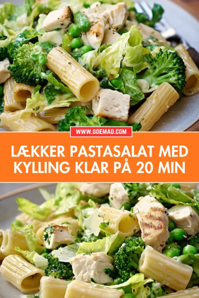 Nem pastasalat med kylling: frisk, mættende og klar på 20 min