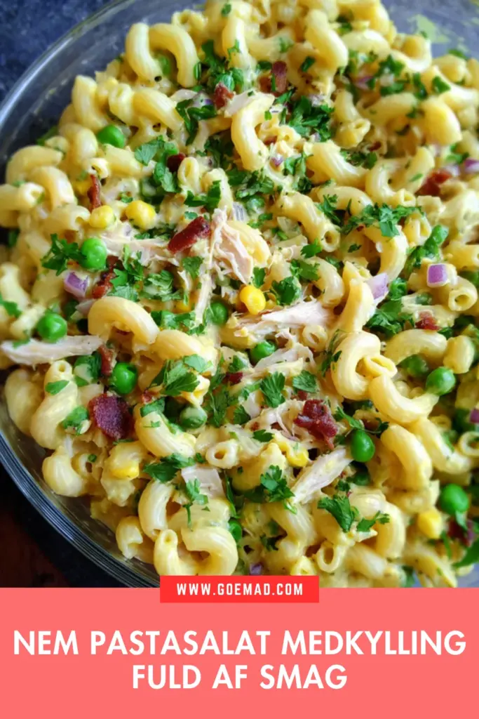 Pastasalat med kylling der faktisk smager af noget: nem opskrift med karry