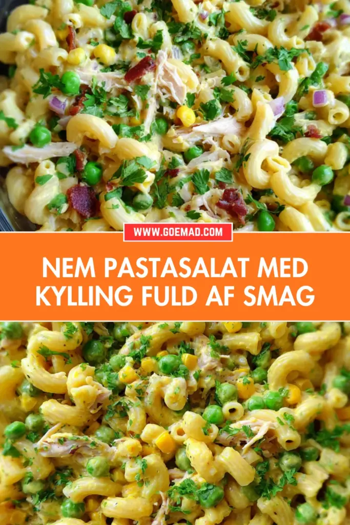 Pastasalat med kylling der faktisk smager af noget: nem opskrift med karry