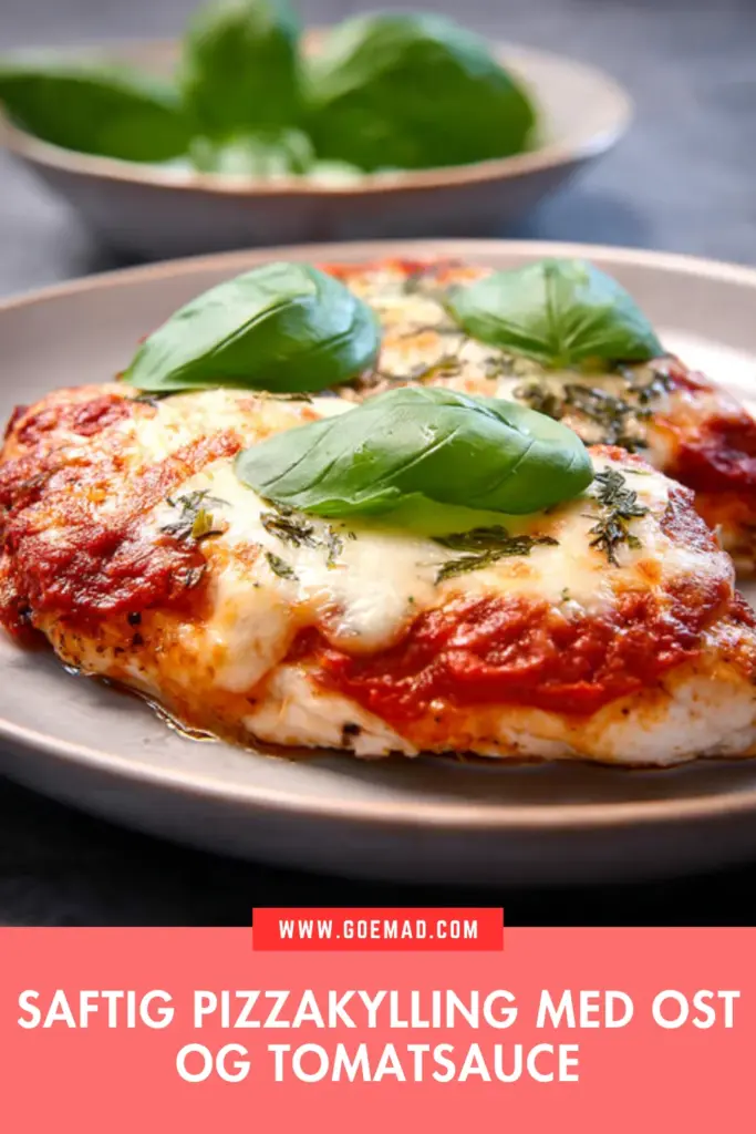 Saftig pizzakylling med smeltet ost og tomatsauce: nem hverdagsopskrift