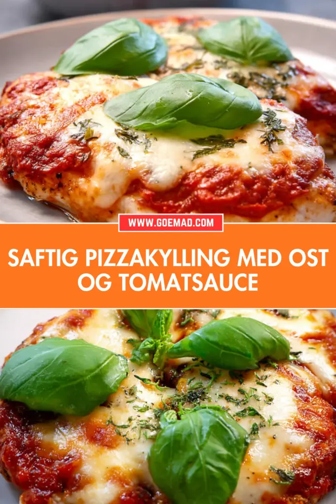 Saftig pizzakylling med smeltet ost og tomatsauce: nem hverdagsopskrift