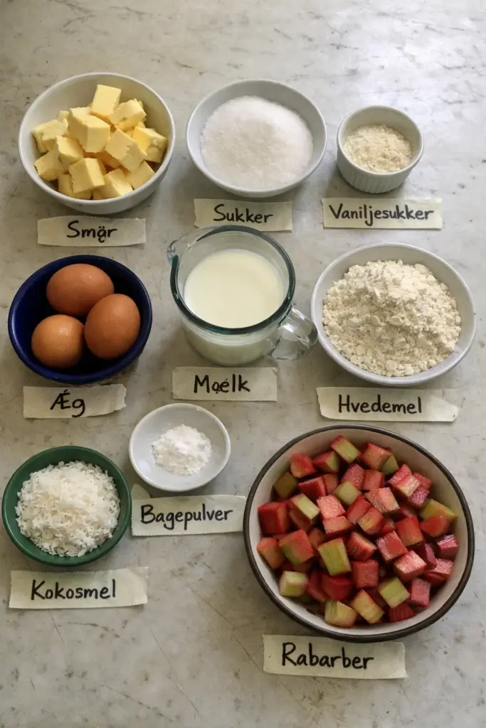 Rabarberkage der altid lykkes: nem opskrift med få ingredienser