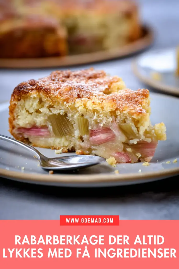 Rabarberkage der altid lykkes: nem opskrift med få ingredienser