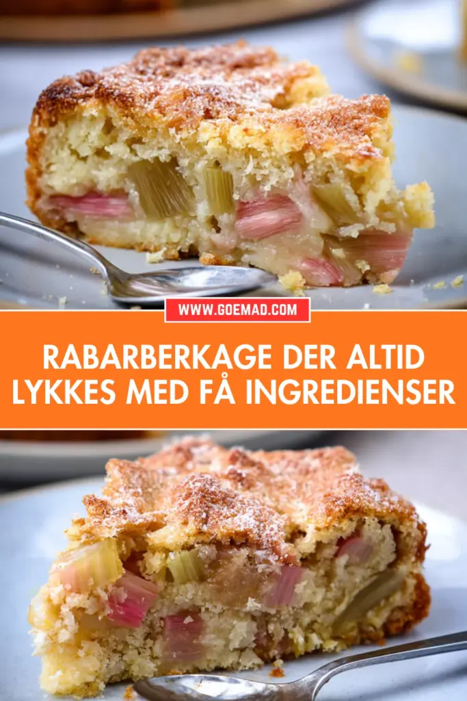 Rabarberkage der altid lykkes: nem opskrift med få ingredienser