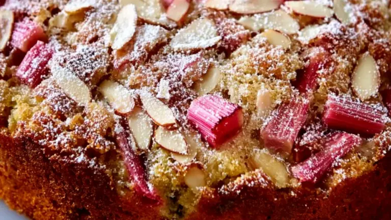 Rabarberkage med marcipan: den bedste saftige opskrift til foråret