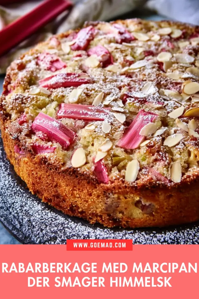 Rabarberkage med marcipan: den bedste saftige opskrift til foråret