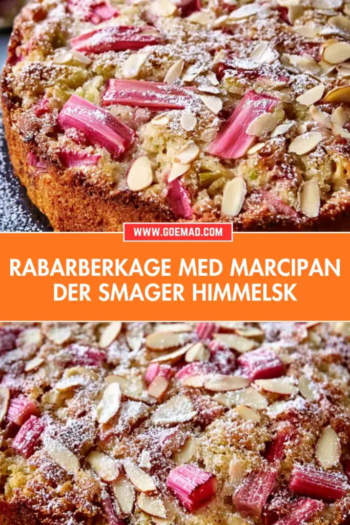 Rabarberkage med marcipan: den bedste saftige opskrift til foråret
