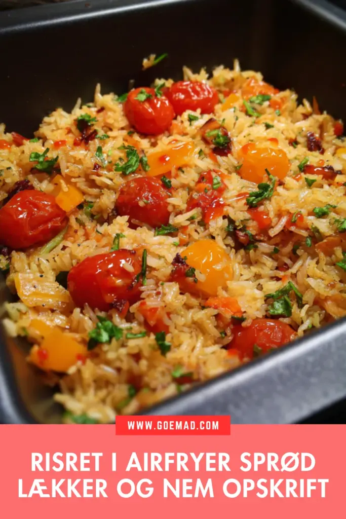 Nem risret i airfryer med sprøde grøntsager og sød chilisauce