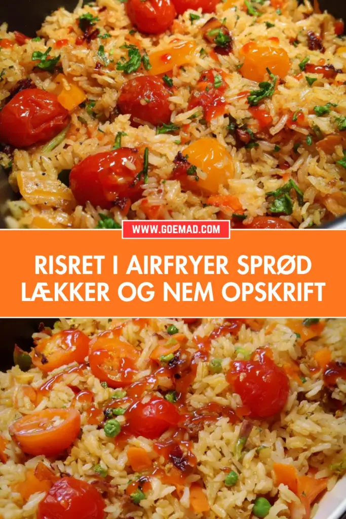 Nem risret i airfryer med sprøde grøntsager og sød chilisauce