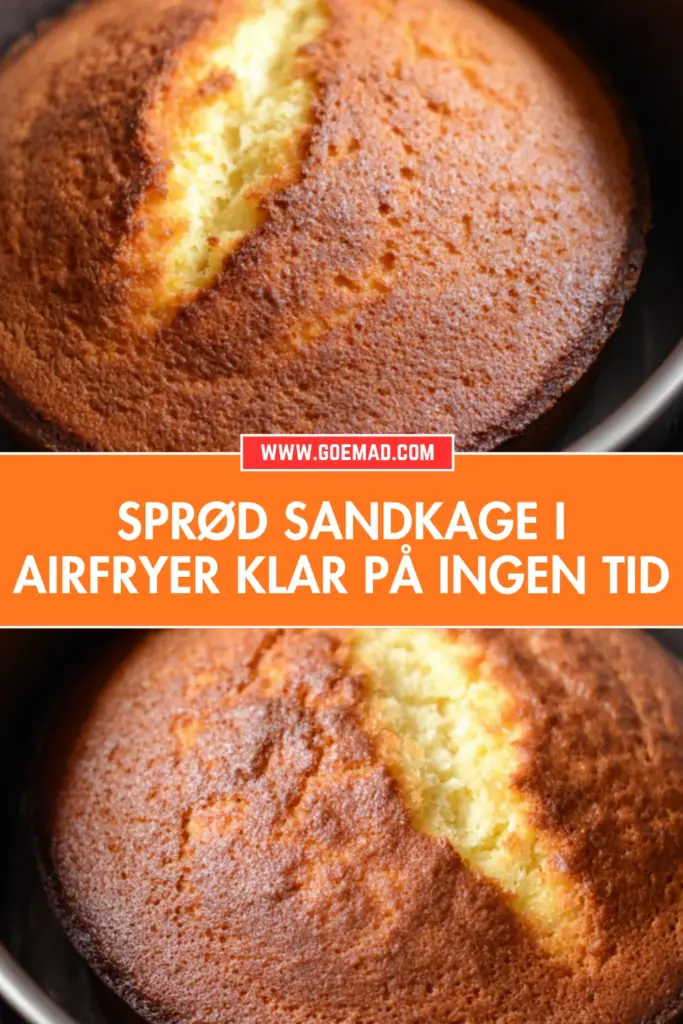 Sprød sandkage i airfryer: nem opskrift klar på under en time