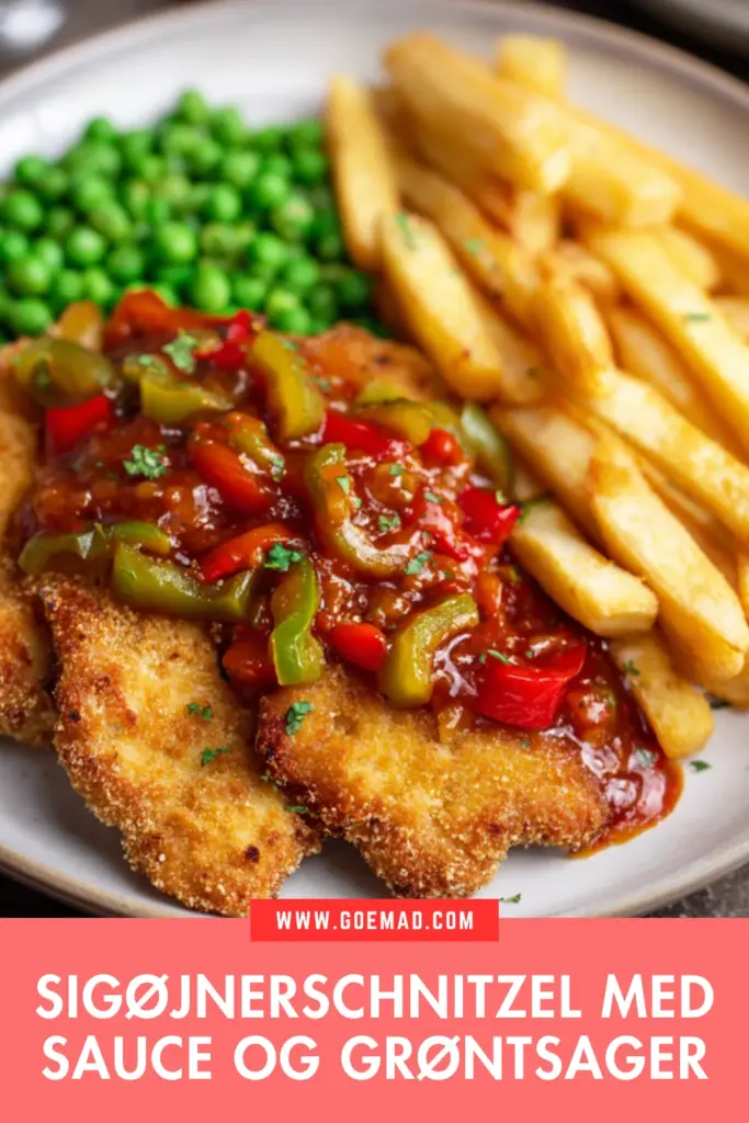 Klassisk sigøjnerschnitzel: sprød panering og fyldig hjemmelavet sauce