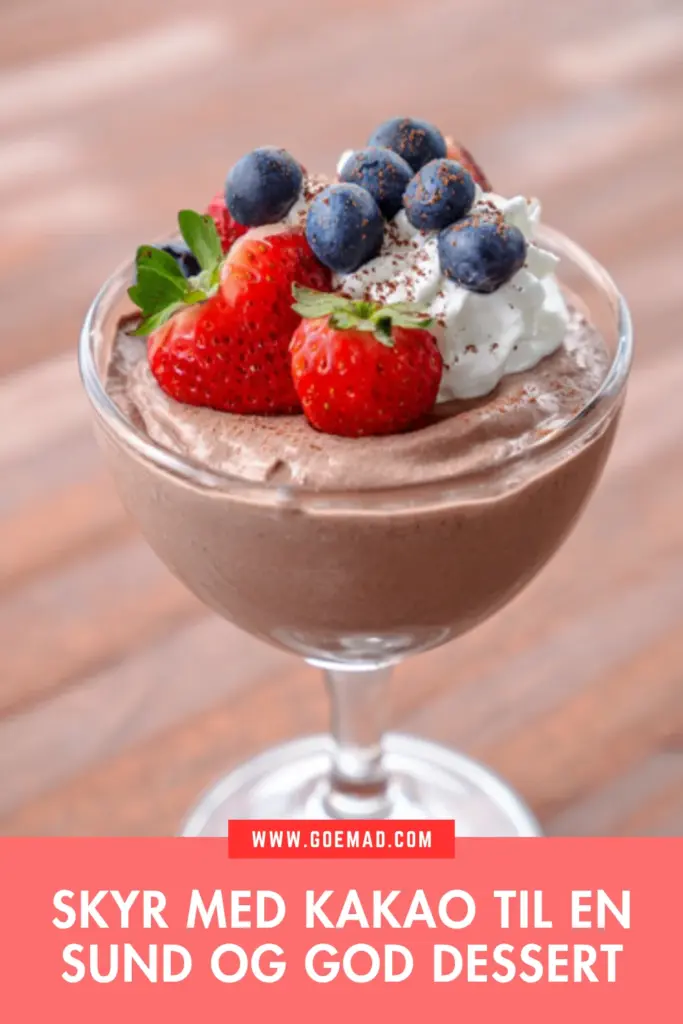 Skyr med kakao som dessert: hurtig, sund og overraskende god