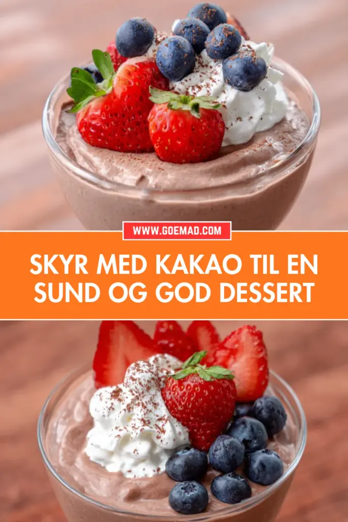 Skyr med kakao som dessert: hurtig, sund og overraskende god