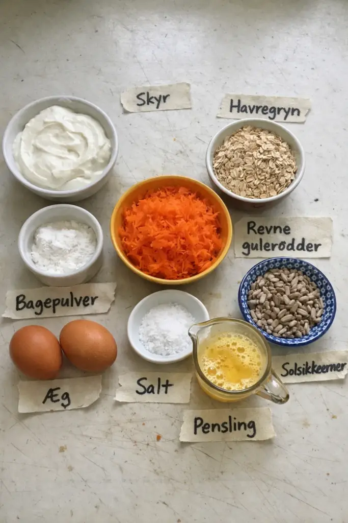 Skyrboller med gulerødder: nem opskrift uden gær der virker hver gang