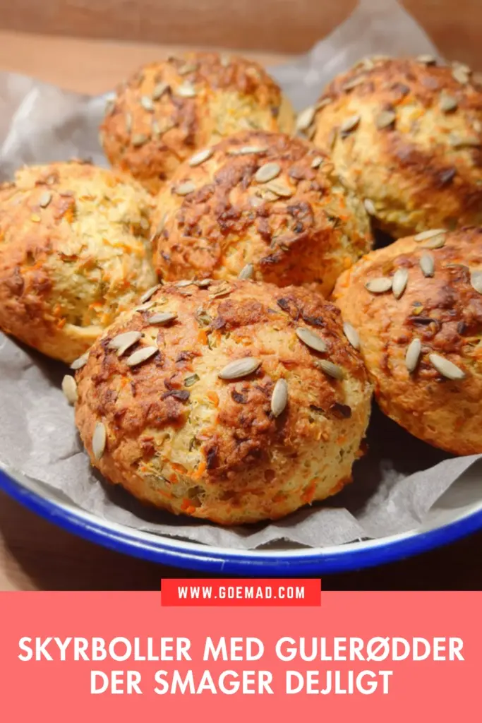 Skyrboller med gulerødder: nem opskrift uden gær der virker hver gang