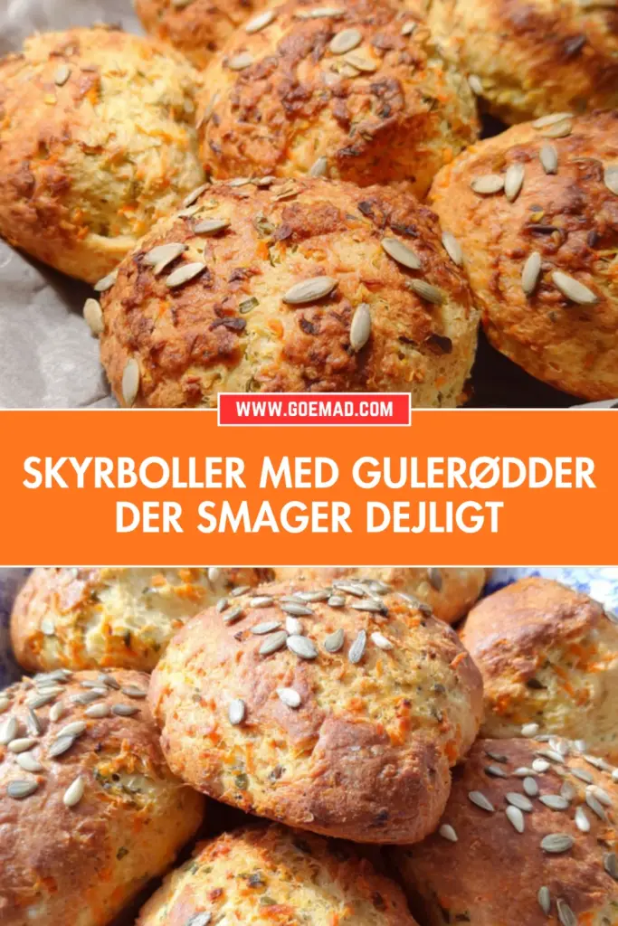 Skyrboller med gulerødder: nem opskrift uden gær der virker hver gang