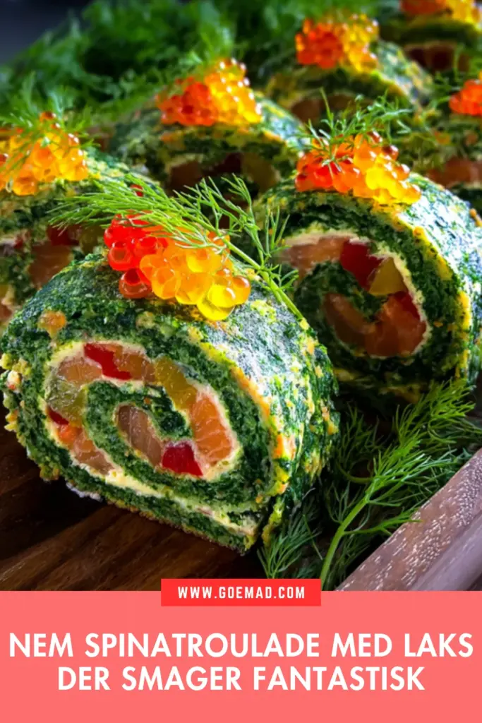 Nem spinatroulade med laks: en opskrift der altid virker