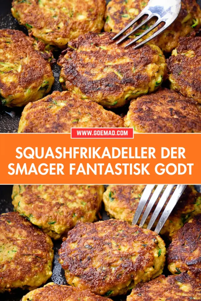 Sprøde squashfrikadeller lavet fra bunden: enkel opskrift du vil lave igen