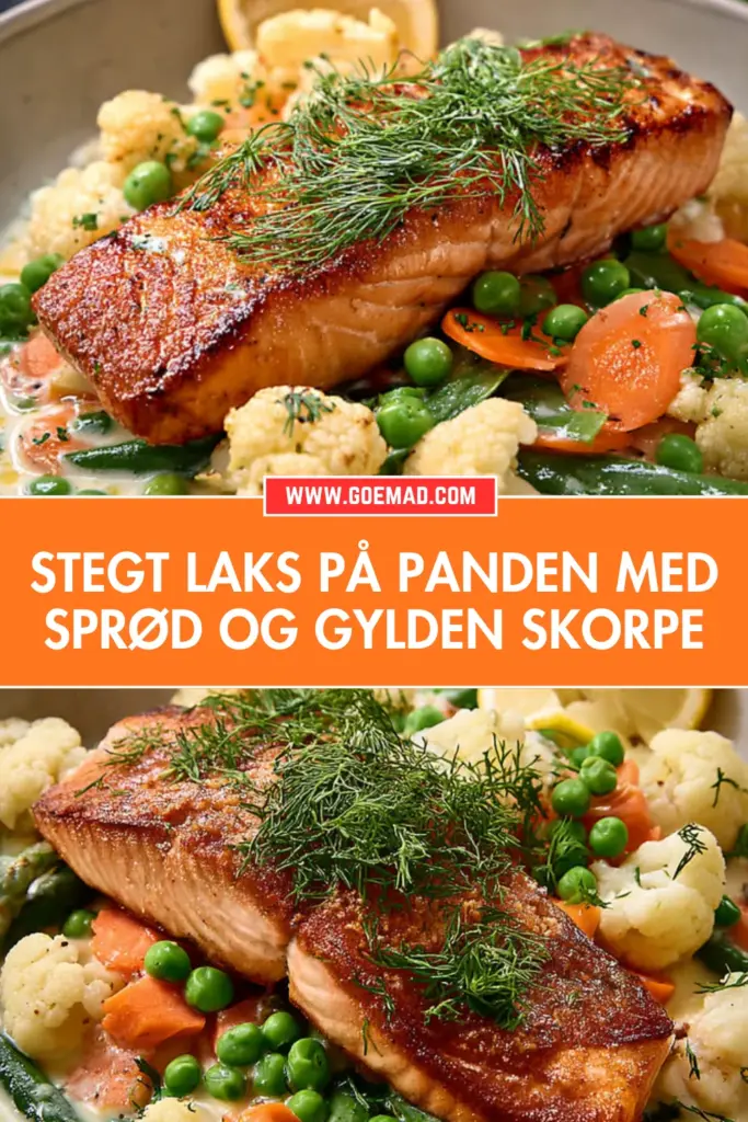 Stegt laks på panden med sprød og gylden skorpe