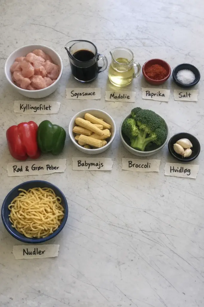 Stegte nudler med kylling: en nem hverdagsret der smager af mere