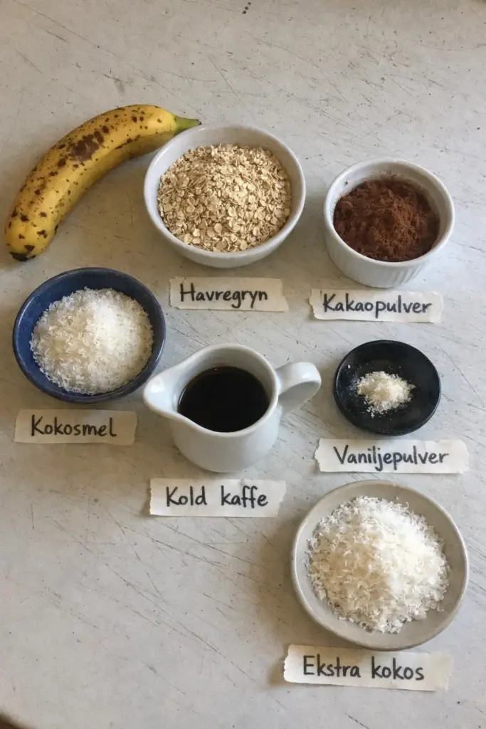 Havregrynskugler med banan uden bagning: hurtig og sund snack