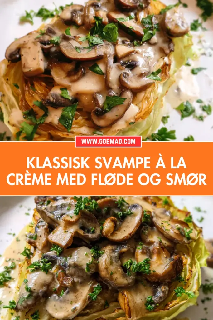 Svampe à la crème på sprød spidskål: nem og cremet hverdagsret