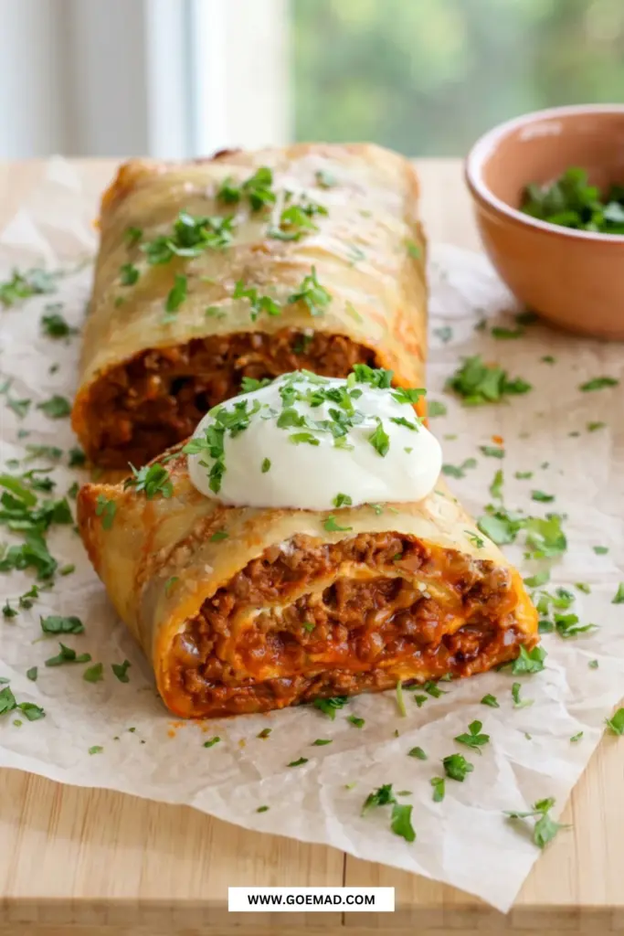 Kartoffelroulade: nem og klassisk opskrift med tacokød og flødeost