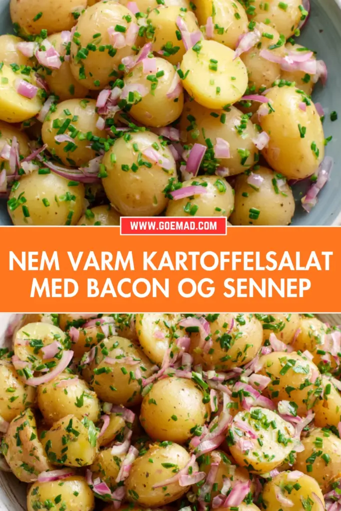 Varm kartoffelsalat med smør og bearnaiseessens: en nem hverdagsklassiker