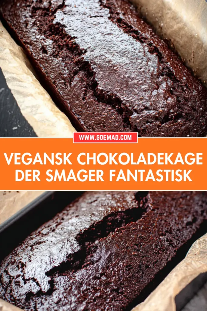 Nem vegansk chokoladekage uden æg og mælk: saftig og fuld af smag