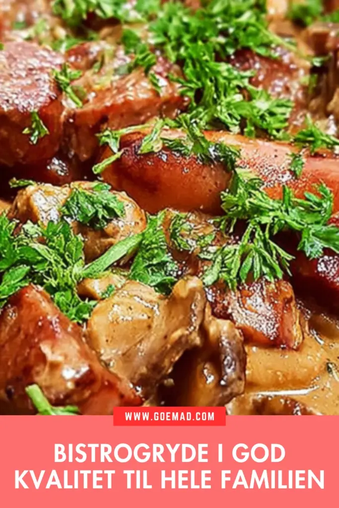 Bistrogryde med oksekød: den bedste opskrift til en god middag