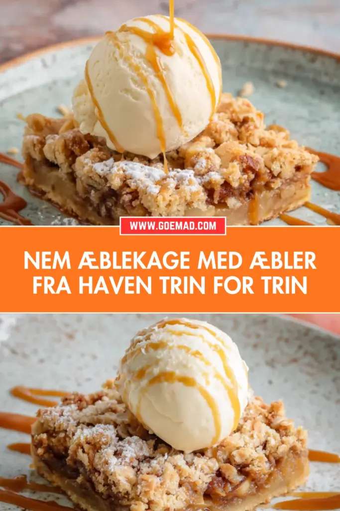 Nem æblekage med æbler fra haven: trin for trin opskrift