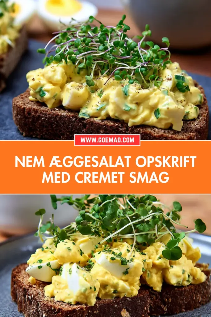 Nem æggesalat opskrift med cremet smag