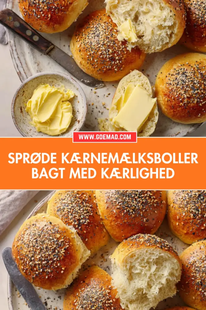 Kærnemælksboller med perfekt skorpe: nem opskrift til koldhævning