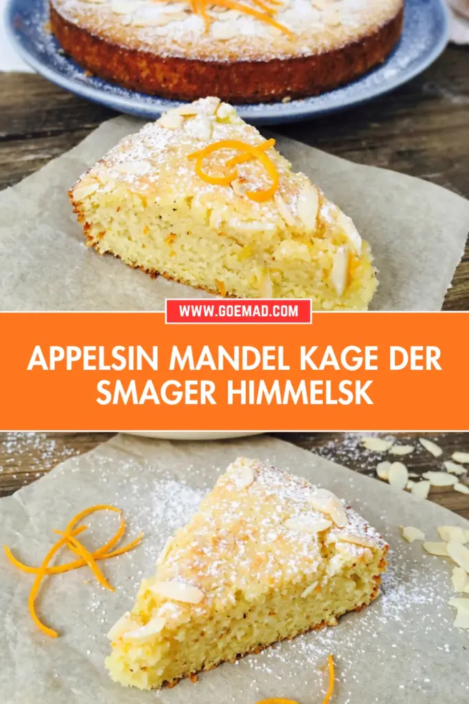 Appelsin mandel kage: den bedste opskrift på en saftig hjemmelavet kage