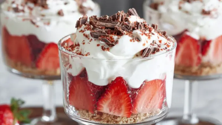 Bærdessert i glas med cheesecakecreme og havregrynsknas