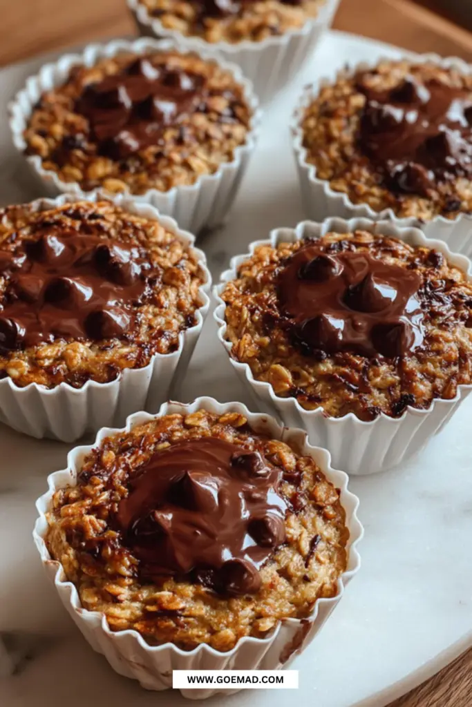 Bananmuffins med havregryn og chokolade: blød, nem og fuld af smag