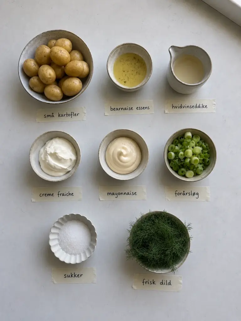 Nem bearnaise kartoffelsalat til grillaften: cremet og fuld af smag