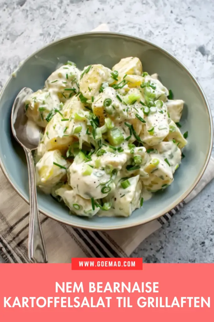 Nem bearnaise kartoffelsalat til grillaften: cremet og fuld af smag